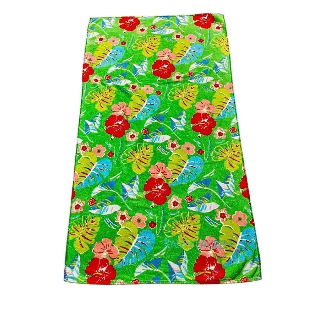 Vintage Ralph Lauren Tropical Floral Beach Towel